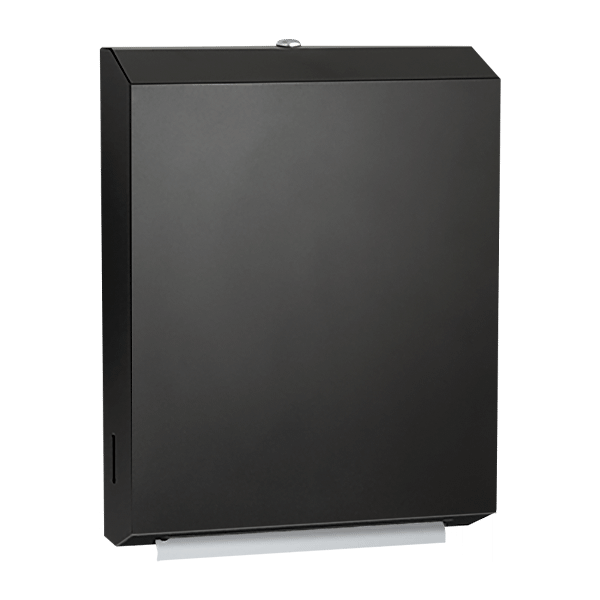 ASI 0210-41 - Matte Black Paper Towel Dispenser (Multi, C-Fold) – Surface Mounted