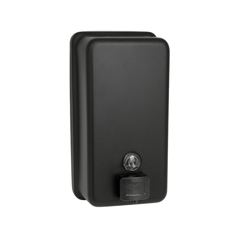 ASI 0347-41 - Matte Black Liquid Soap Dispenser – Vertical – Surface Mounted