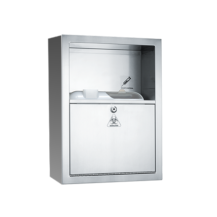 ASI-0548-9 - Traditional™ - Sharps Disposal Cabinet - Container Not Included - Surface Mounted