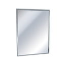 ASI 0620-1830 - Mirror - Stainless Steel, Chan-Lok Frame - Plate Glass - 18"W X 30"H