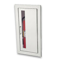 JL Industries - 1035V10 - Cosmopolitan Series Stainless Steel Cabinet with Vertical Acrylic Window & Flat Trim, Fully Recessed.  6" Depth.