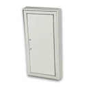 JL Industries - 1037S21 - Cosmopolitan Series Stainless Steel Cabinet with Solid Door & 3" Rolled Trim, Semi-Recessed.  6" Depth