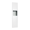 ASI-6467-00 - Piatto™ Completely Recessed Paper Towel Dispenser & Waste Receptacle - White Phenolic Door