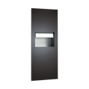 ASI-64696A-41 - Piatto™ Completely Recessed Automatic Roll Paper Towel Dispenser & Waste Receptacle - Battery Operated - Matte Black Phenolic Door