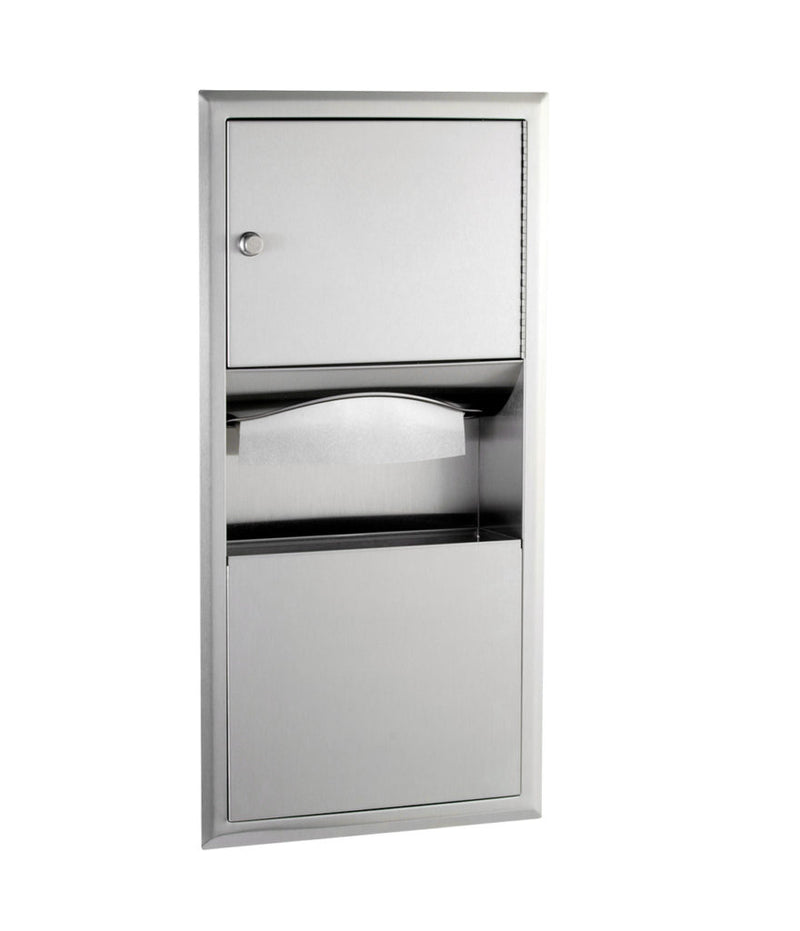 Bobrick B-369 - ClassicSeries® Recessed Paper Towel Dispenser/Waste Receptacle
