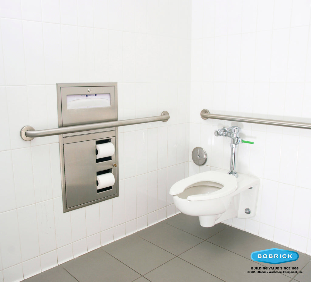 Toilet Tissue Dispenser, Satin - Restroom Stalls and All