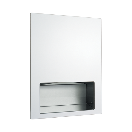 ASI 6457-00 - Piatto™ Completely Recessed Paper Towel Dispenser - White Phenolic Door