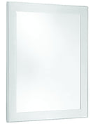 Bradley SA01-100001 - Framed Wall Mirror, Stainless Steel, Chase-Mounted, 12x16
