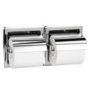 Bradley 5123-000000 - Recessed Hinged Hood Dual Roll Toilet Paper Dispenser