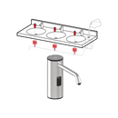 ASI Top Fill, Multi-Feed FOAM Soap Dispenser (Batt./not incl) Polished Finish