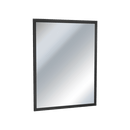 ASI 10-0600-2448-41  Matte Black - Mirror - Powder Coated Stainless - Inter-Lok Angle Frame - Plate Glass - 24"W X 48"H