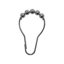 ASI Shower Curtain Hook with Roller Rings - Nickel Plated Brass (Qty 1 pc)