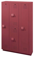Bradley LK1518722HV-203 - Standard Locker, 15X18X72 2-Tier Hasp DP Blue