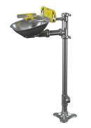 Bradley S19214BSS - Pedestal-Mount Halo Stainless Steel Eye-Face Wash and Bowl