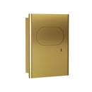 Bradley Elvari 4B2-000000-BR Napkin Disposal, Recessed- Brushed Brass