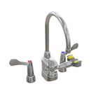Bradley S19-510W - Deck-Mount Swing-Activated Faucet/Eyewash Unit, Wristblade Faucet, 180 Degree Gooseneck Faucet