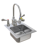 Bradley S19-510W - Deck-Mount Swing-Activated Faucet/Eyewash Unit, Wristblade Faucet, 180 Degree Gooseneck Faucet