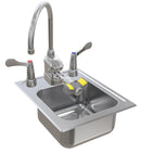 Bradley S19-515W - Deck-Mount Swing-Activated Faucet/Eyewash Unit, Wristblade Faucet, 180 Degree Gooseneck Faucet