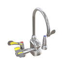 Bradley S19-510W - Deck-Mount Swing-Activated Faucet/Eyewash Unit, Wristblade Faucet, 180 Degree Gooseneck Faucet