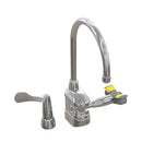 Bradley S19-515T - Deck-Mount Swing-Activated Faucet/Eyewash Unit, Tempered Faucet, 180 Degree Gooseneck Faucet