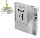 Bradley S19345HXB - Barrier Free Concealed Eyewash & Drench Shower, Extended Showerhead, Tailpiece