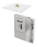 Bradley S19345HFB - Barrier Free Concealed Eyewash & Drench Shower, Flush-Mounted Showerhead, Tailpiece
