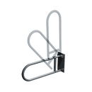 ASI Swing Up Grab Bar (1-1/4" O.D) - Smooth - w/ Toilet Tissue Holder - Surface Mounted