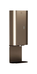 Bradley Elvari 6B1-119400T-BZ Automatic Liquid Soap/ Gel Hand Sanitizer Dispenser,  Surface Mounted, w/ Drip Tray,  AC Plug- Brushed Bronze