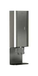 Bradley Elvari 6B1-119473T-BS Automatic Foam Soap/ Foam Hand Sanitizer Dispenser,  Surface Mounted, w/ Drip Tray, AC Plug- Brushed Satin