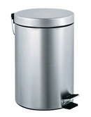 ASI 7317-S - Waste Receptacle - Pedal Activated Cover - Satin Stainless Steel - Free Standing