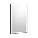 Bobrick B-167 2436.MBLK LED Backlit Mirror 24x36 (Outer Etched, Matte Black Frame)