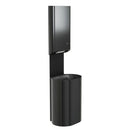 Bradley Elvari Paper Towel Dispenser/Waste Receptacle 2B5-113600-BB, Surface Mount 18 gal, Large- Brushed Black