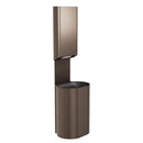 Bradley Elvari Paper Towel Dispenser/Waste Receptacle 2B5-113600-BZ, Surface Mount 18 gal, Large- Brushed Bronze