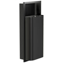 Bradley Elvari Waste Receptacles 3B1-000000-BB , Recessed, 12 gallon- Brushed Black
