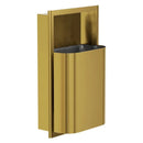Bradley Elvari Waste Receptacles 3B1-003400-BR , Recessed, 8 gallon- Brushed Brass