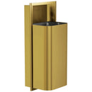 Bradley Elvari Waste Receptacles 3B1-003600-BR , Recessed, 18 gallon- Brushed Brass