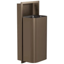Bradley Elvari Waste Receptacles 3B1-003600-BZ , Recessed, 18 gallon- Brushed Bronze