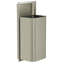 Bradley Elvari Waste Receptacles 3B1-103600-BN , Semi-Recessed, 18 gallon- Brushed Nickel