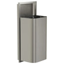 Bradley Elvari Waste Receptacles 3B1-103600-BS , Semi-Recessed, 18 gallon- Brushed Satin