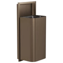 Bradley Elvari Waste Receptacles 3B1-103600-BZ , Semi-Recessed, 18 gallon- Brushed Bronze