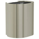 Bradley Elvari Waste Receptacles 3B1-110000-BN , Surface Mount, 14 gallon- Brushed Nickel