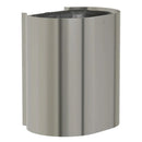 Bradley Elvari Waste Receptacles 3B1-110000-BS , Surface Mount, 14 gallon- Brushed Satin