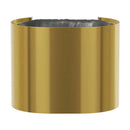Bradley Elvari Waste Receptacles 3B1-113400-BR , Surface Mount, 10 gallon- Brushed Brass