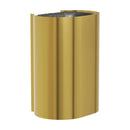 Bradley Elvari Waste Receptacles 3B1-113600-BR , Surface Mount, 18 gallon- Brushed Brass