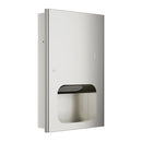 Bradley Elvari  Series 2B1-000000 Recessed Towel Dispenser Medium- Brushed Steel