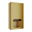 Bradley Elvari  Series 2B1-000000-BR Recessed Towel Dispenser Medium- Brushed Brass