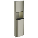 Bradley Elvari Paper Towel Dispenser/Waste Receptacle 2B5-000000-BN, Recessed 14 gal, Medium- Brushed Nickel