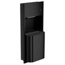 Bradley Elvari Paper Towel Dispenser/Waste Receptacle 2B5-003400-BB, Recessed 10 gal, Small-Brushed Black