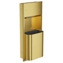 Bradley Elvari Paper Towel Dispenser/Waste Receptacle 2B5-003400-BR, Recessed Mount 10 gal, Small-Brushed Brass (Copy)