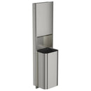 Bradley Elvari Paper Towel Dispenser/Waste Receptacle 2B5-003600-BS, Recessed Mount 18 gal, Large-Brushed Satin